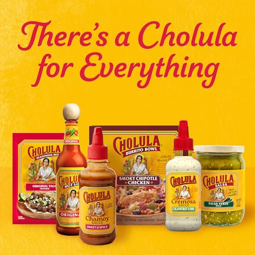 Cholula Chamoy Sauce, Sweet & Spicy, Tangy Drizzle Sauce with Arbol Chiles and Sweet Hibiscus, For Fruit, Cocktails, Desserts an