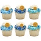 Hanukkah Gelt Edible Sugar Decoration Toppers, 12 Count - Great For Cupcakes, Cookies, Cakes, Cakes Pops