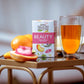 Ahmad Tea Herbal Tea, Peach, Carob, And Rose Petals 'Beauty' Natural Benefits Teabags, 20 Ct (Pack Of 1) - Decaffeinated & Sugar