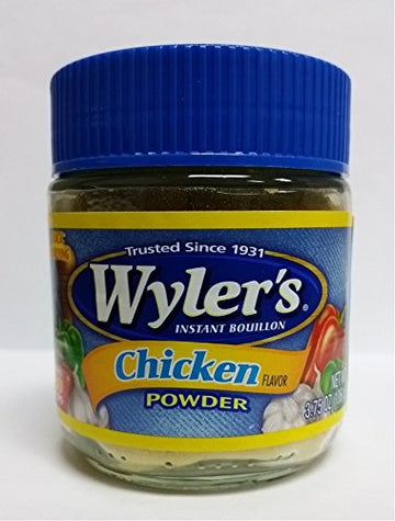 Wyler s Chicken Flavored Powder Instant Bouillon, Contains Artificial Flavors, 3.75 Ounces (Pack Of 8)