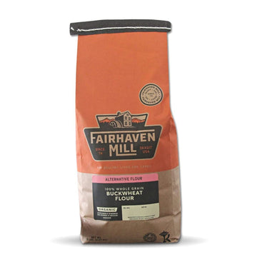 Fairhaven Mill Whole Grain Buckwheat Flour - Ancient Grain Superfood - Nutty Flavor for Pancakes, Muffins - Naturally Gluten-Fre