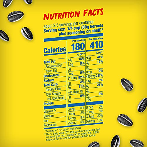 BIGS Sunflower Seeds, Old Bay Seasoned Flavor, Baseball Stocking Stuffer, 5.35 oz. (Pack of 12)