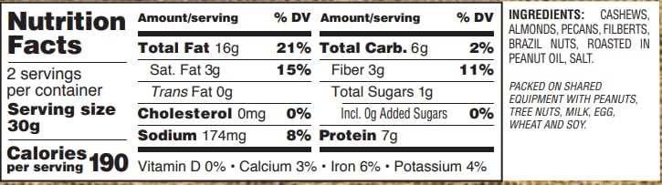Gurley'S Golden Recipe Deluxe Mixed Nuts, Assorted Premium Blend, 2.75 Oz (Pack Of 8)