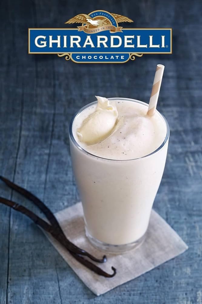 Ghirardelli Vanilla Frappé Mix, 3 lb, Ideal for Blended Beverages, Easy to Use