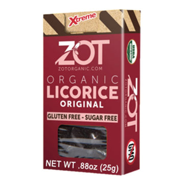 Zot 100% Pure Organic Licorice, Original Fl., 0.88 Ounce Flip Top Box, Set Of 3 Boxes