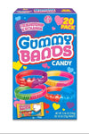 Gummy Bands Valentines Day Candy Bracelets, 20 Count, Individually Wrapped for Friendship Exchange, 8.46 Ounces