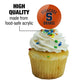 Graphics & More Syracuse University Orange Cupcake Picks Toppers Decoration Set Of 6