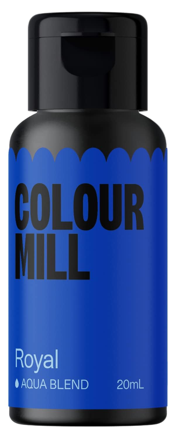 Colour Mill Aqua Blend Food Coloring, Water-Based, 20ml, Royal