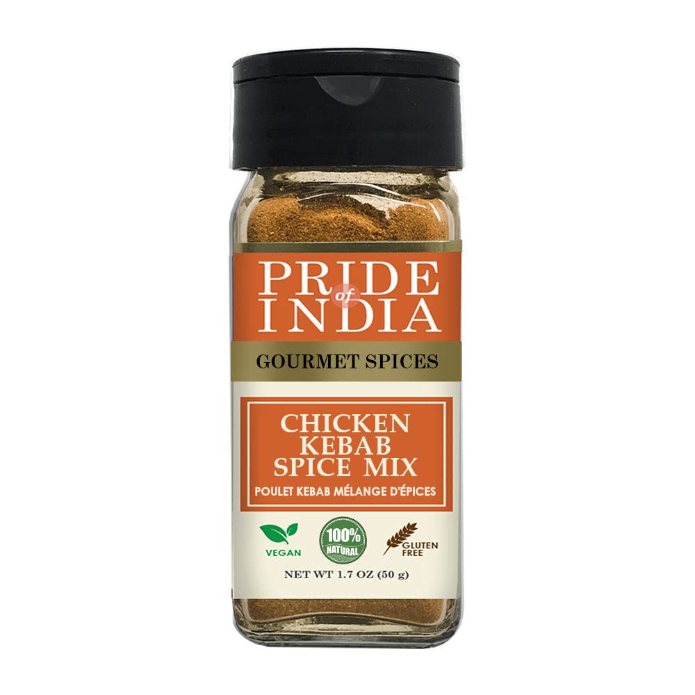 Pride Of India - Butter Chicken Kebab Seasoning Marination Spice - Gourmet Spice Blend - Artisanal Rub - Good For Chicken Meat &