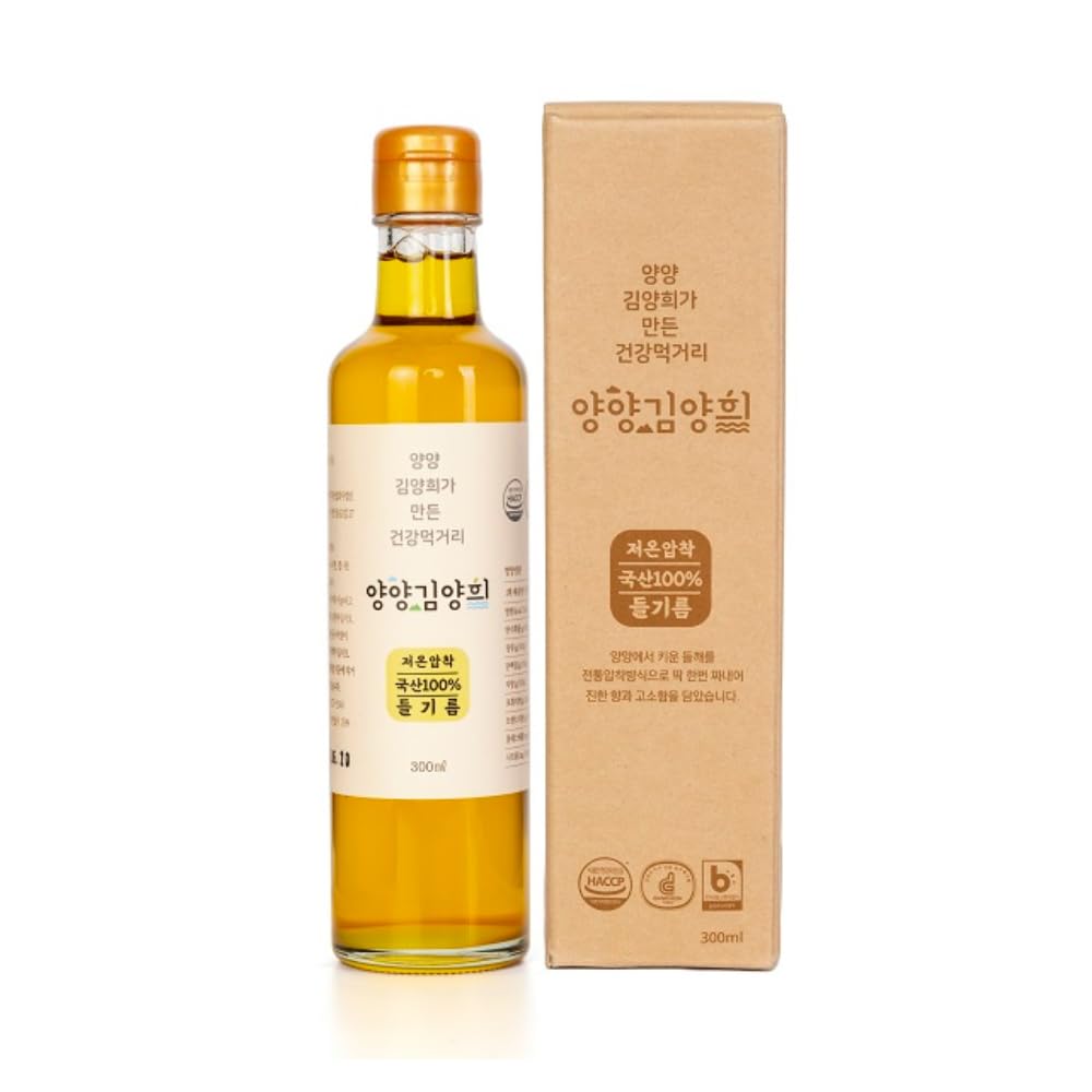 Yangyang Kim Yang Hee Premium Perilla Oil Cold Pressed ????? ???? ??? Made in Korea (10.14 fl.oz. (300ml))