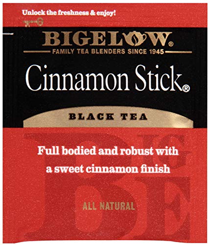 Bigelow Cinnamon Stick Black Tea Bags 28-Count Boxes (Pack Of 6) Cinnamon Flavored Black Tea Naturally & Artificially Flavored