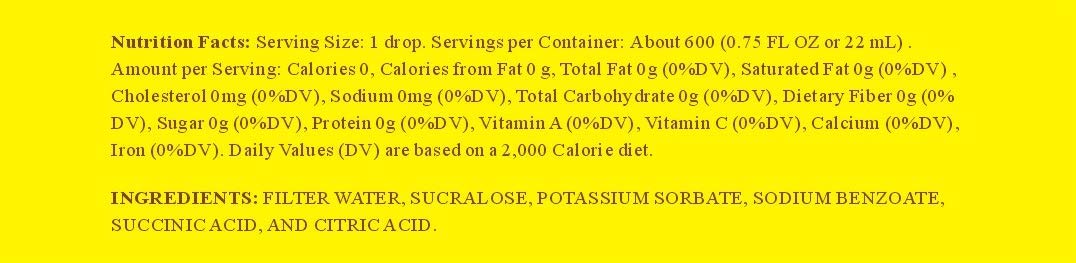EZ-Sweetz Liquid Sweetener - 0.75 oz, 600 Servings per Bottle, Pack of 1