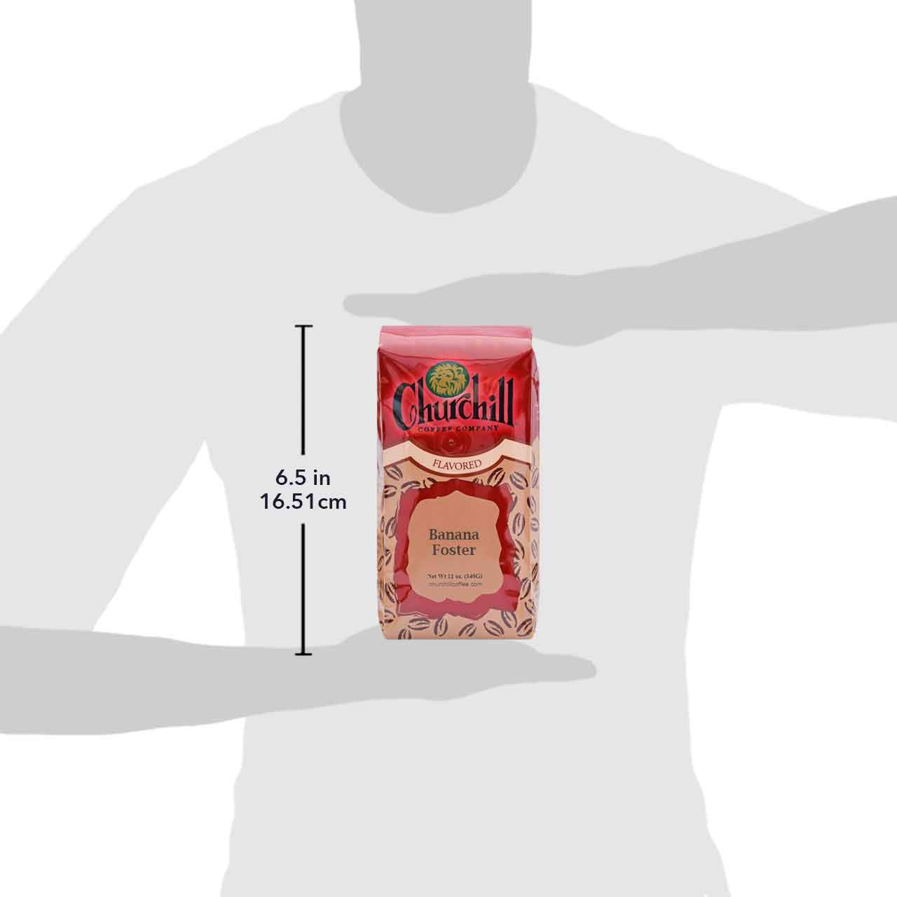 Churchill Coffee Banana Foster Ground Coffee - 12 Ounce Pack
