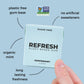 Refresh Gum Peppermint - Sugar Free, Natural Flavors, Vegan, 12 Pcs (Pack of 12)