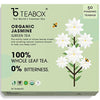Teabox Organic Jasmine Green Tea 50 Teabags | Sourced From Madurai | For Calm Mind And Relaxation | Made With 100% Whole Leaf, N