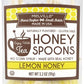 Melville Candy Soothing Honey Spoons For Tea - Individually Wrapped Real Honey Tea Spoons, (8 Count) (Lemon)