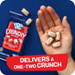 Pop-Tarts Crunchy Poppers Crunchy Filled Snack Pieces, Kids Snacks, On-the-Go, Frosted Strawberry Crunch (6 Boxes, 30 Pouches)
