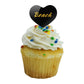 GRAPHICS & MORE Cupcake Picks Set of 6, Acrylic, California State University Long Beach Heart Decoration
