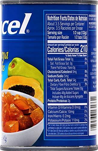Ancel Papaya Chunks In Syrup, 17 Ounce (Pack Of 24)