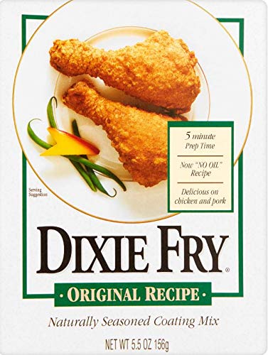 Dixie Fry Original Recipe Naturally Seasoned Coating Mix, 10Ounce Packages (Pack of 12)