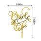 Qertesl Bride To Be Cake Topper - With Glitter Ring Bridal Shower Cake Pick Decorations,Wedding Engagement Theme,For Wedding Sho