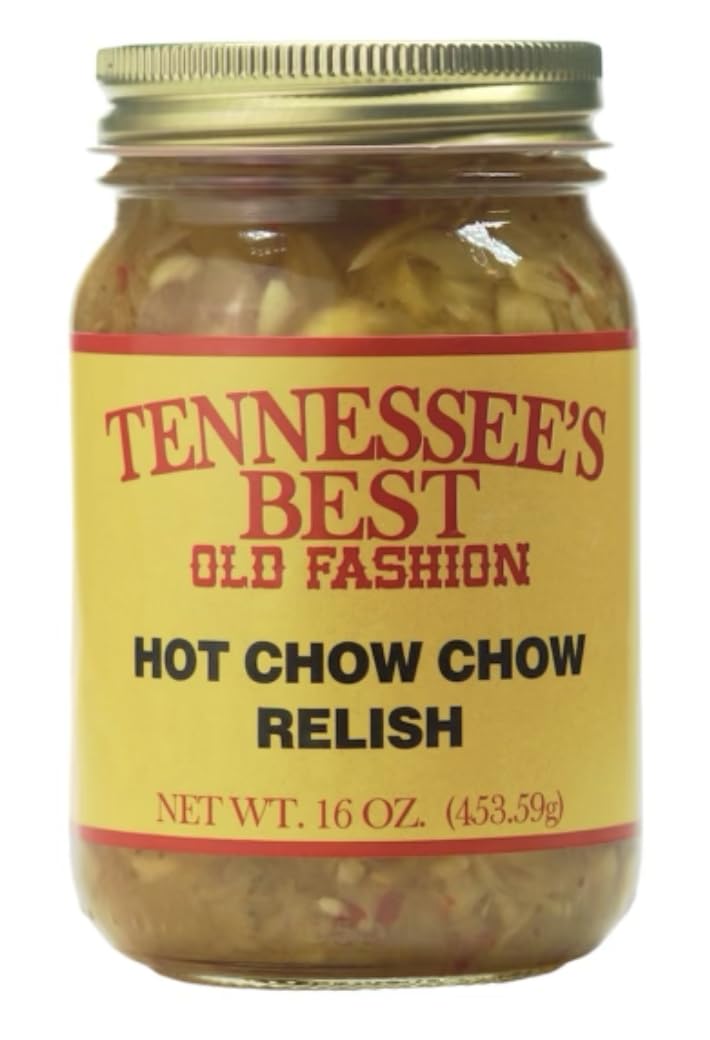 Tennessee'S Best Hot Southern Chow Chow Relish | Handcrafted And Small Batch Made| Sweet, Spicy, And Tangy | A Perfect Match For