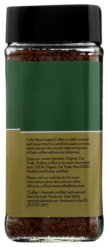 Cafe Altura Organic Fair Trade Instant Coffee Pack Of 3