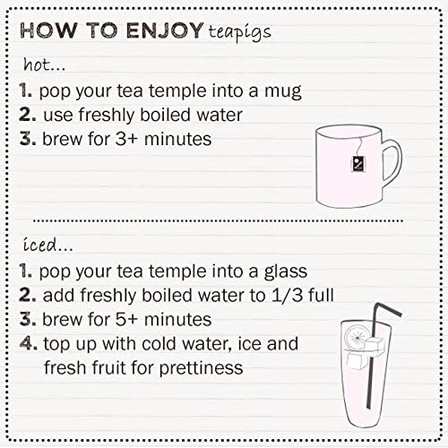 Teapigs Darjeeling Earl Grey Tea Bags Made with Whole Leaves (6 Packs of 15 Tea Bags)