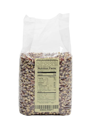 Riehles Select Popping Corn - Pink Blossom Old Fashioned Whole Grain Popcorn - 28 Ounce Resealable Bag - Non GMO, Gluten Free,