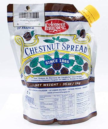 Clement Faugier Chestnut Spread From France 35.2 Oz Chestnut Jam Pouch | Creme De Marron Chestnut Puree | Chestnut Paste French