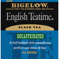 Bigelow Tea Decaffeinated English Teatime Tea, 28 Count (Pack of 6), Premium Bagged Caffeine-Free Black Tea, Model 10357