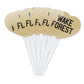 GRAPHICS & MORE Cupcake Picks Set of 6 - Acrylic Heart Toppers, Wake Forest University