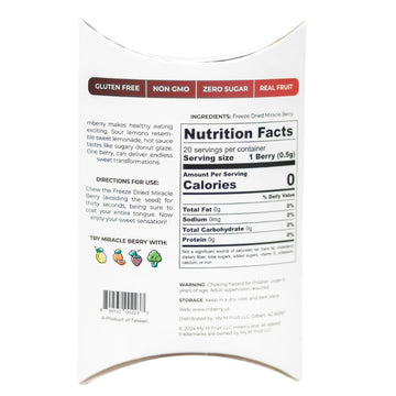 Mberry Freeze Dried Miracle Berries, 20 Berries