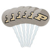 Purdue Boilermakers Logo Secondary Cupcake Picks Toppers Decoration Set of 6