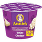AnnieAs White cheddar Microwave Mac & cheese with Organic Pasta Single Serve Macaroni & cheese cup 2.01 OZ