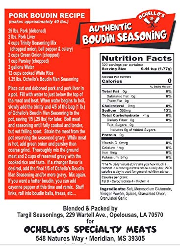 Authentic Boudin Seasoning