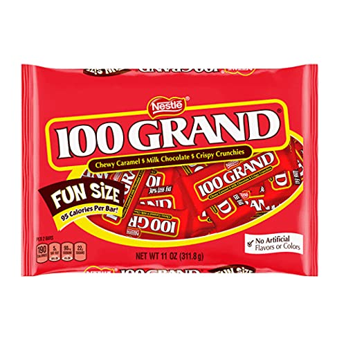 Just Candy Halloween Candy 100 Grand 11 oz Bag - Brown Chocolate Treats