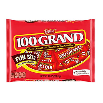 Just Candy Halloween Candy 100 Grand 11 oz Bag - Brown Chocolate Treats