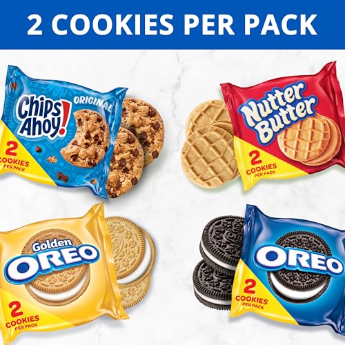 OREO, CHIPS AHOY!, Nutter Butter, SOUR PATCH KIDS & SWEDISH FISH Candy & Cookies Variety Pack, 40 Snack Packs