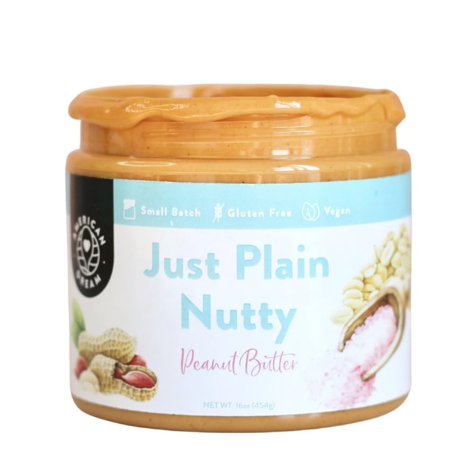 American Dream Nut Butter - Gluten-Free Just Plain Nutty Peanut Butter