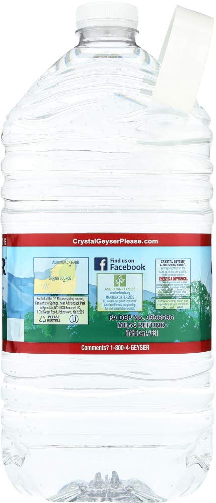 Crystal Geyser Alpine Spring Water Gallon (6 x 1 GAL)