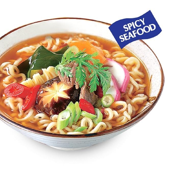 Case Set - Neoguri Spicy Seafood Udon Instant Noodles - 4 Goi Mi Neoguri Do Bien - 4.2 Oz Per Bag X 4 Bags Per Order - Product O