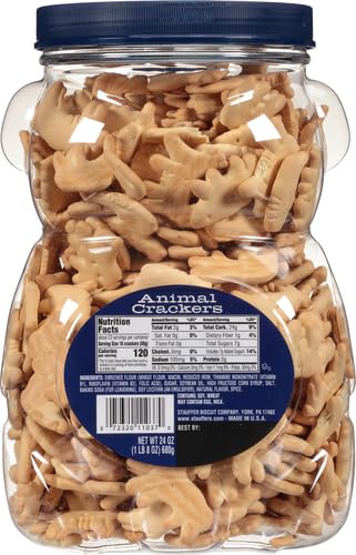 Office Snax Stauffer'S Bear Shaped Animal Crackers, 24 Ounce, Brown (11037)