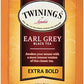 Twinings Earl Grey Extra Bold Individually Wrapped Black Tea Bags, 20 Count Pack Of 6, Caffeinated, Flavoured With Citrus And Bergamot