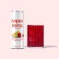 Happy Being Organic Raspberry Lemonade White Tea - Infused with Turmeric & Elderberry, Caffeine Free, 12oz (4 Pack)