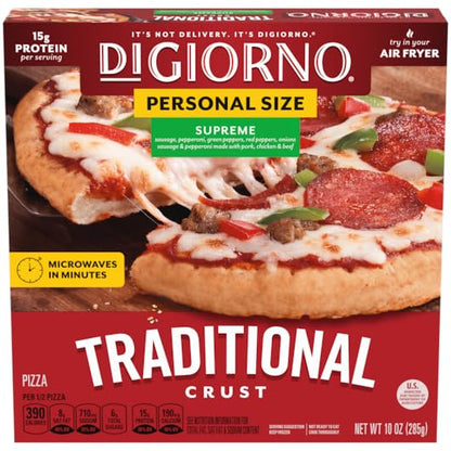 DiGiorno Small Traditional Hand Tossed Crust Supreme Pizza, Pack of 10