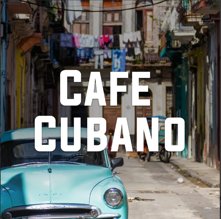 Cafe Cubano, Dark Roast, Cuban Coffee, Ground, Fresh Roasted, 16-Ounce