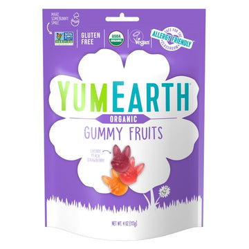 Yumearth Spring Candy Organic Gummy Fruits, 4 Ounce - Spring Fruit Flavors - Allergy Friendly, Gluten Free, Non-Gmo, Vegan, No A