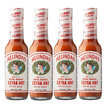 Melindas Original Habanero Extra Hot Sauce - Gourmet Habanero Hot Sauce - Made With Habanero Peppers, Carrots, Onion, Vinegar &