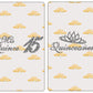 RokAPary Quinceanera Candy Bar Wrapper Stickers Set of 60 - Silver
